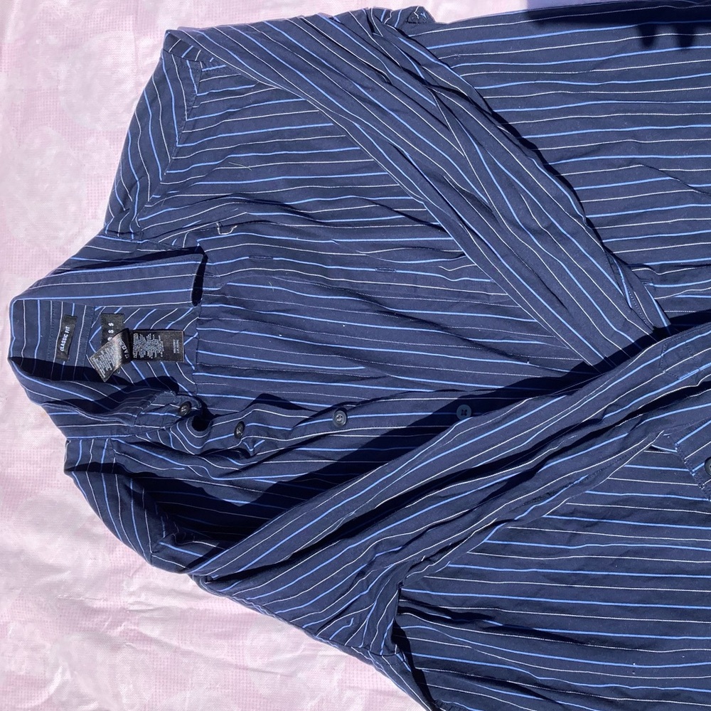 AXCESS Classic Fit Stripped Men’s Dress Shirt